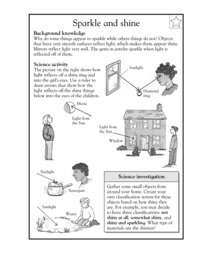 Essential Grade 3 Light Reflection — No-Prep Worksheet