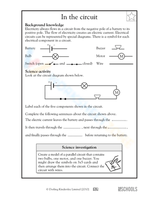 Parts of an electrical circuit diagram
