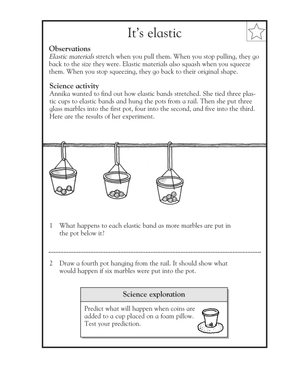 Grade 2 Elasticity — Printable No-Prep Science Worksheet