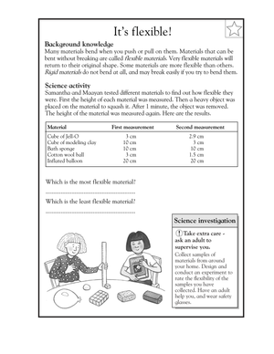 Essential Grade 4 Science: Properties of Flexible Materials