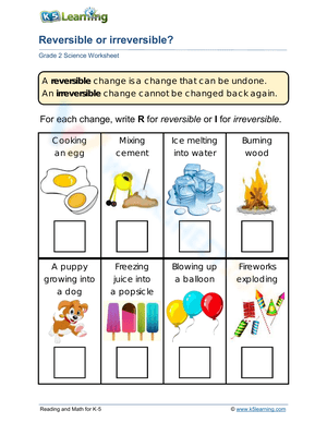 Reversible or irreversible?