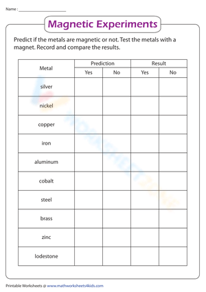 Magnetic Experiment | Metals