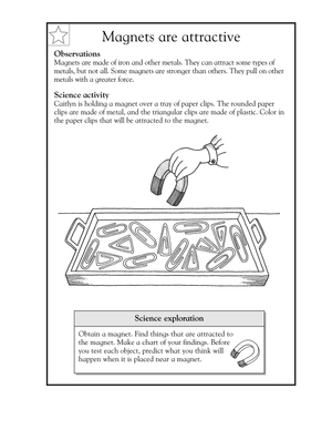 Essential Grade 1-2 Magnets Activity: Printable Science