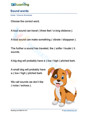 Exploring Sound Words