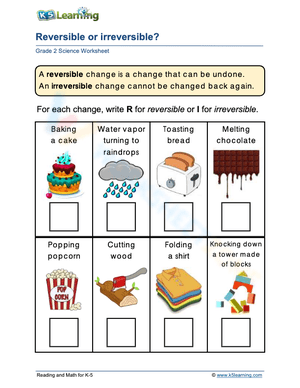 Reversible or irreversible? 2