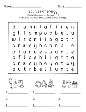 Identifying Sources of Energy