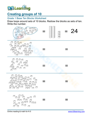 Creating Groups of 10: Part 2