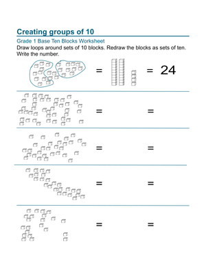 Building Groups of 10: Advanced