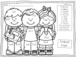 Printable Addition to 10 Worksheet | Kindergarten Math