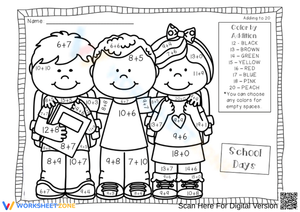 School Days Coloring Activity
