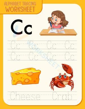 Alphabet Tracing Worksheet - C