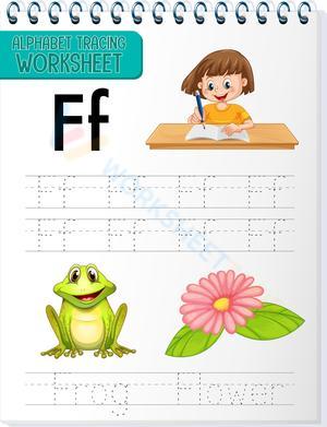 Letter F Tracing Worksheet | Essential Grade K Printable
