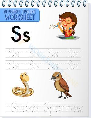 Letter S Tracing Worksheet | Essential Grade K-1