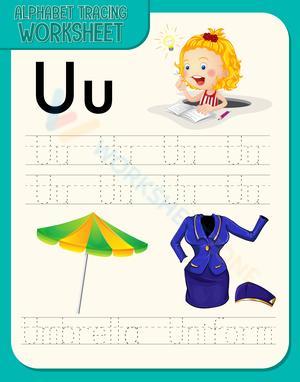 Grade K Letter U Tracing — Printable No-Prep Worksheet