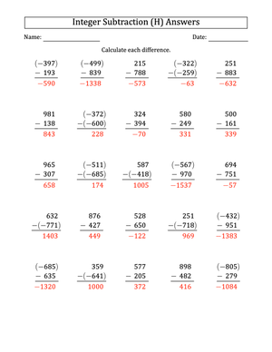 Advanced 3-Digit Vertical Subtraction