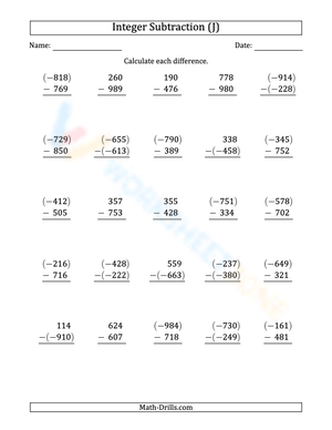 Perfecting 3-Digit Vertical Subtraction