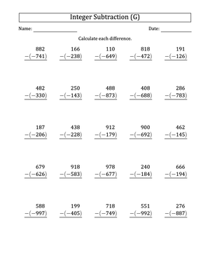 Skillfully Managing Integer Subtraction