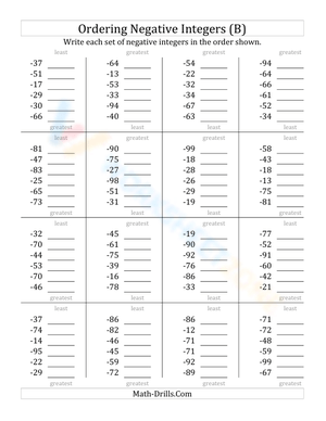 Ordering negative 2-digit-integers (2)