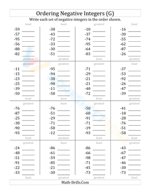 Ordering negative 2-digit-integers (7)