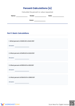 Essential Percent Rate Practice | Grades 6-8 Math