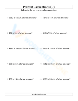 Calculate original amount including currency and whole numbers (14)