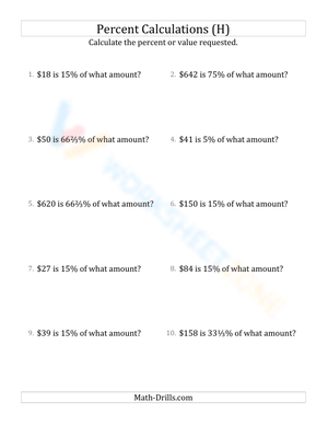 Calculate original amount including currency and whole numbers (18)