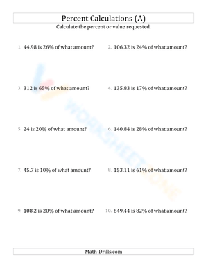Calculate original amount including regular decimals (1)