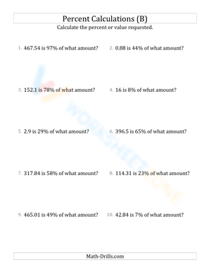 Calculate original amount including regular decimals (2)