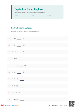 Essential Equivalent Ratios Explorer | Grade 5 Math