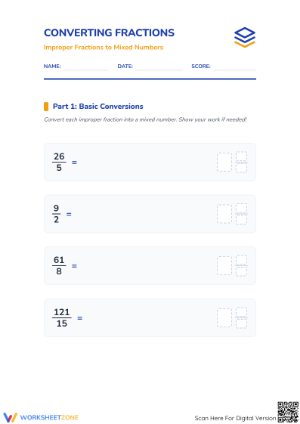 Essential Guide: Improper Fractions to Mixed Numbers Grade 3
