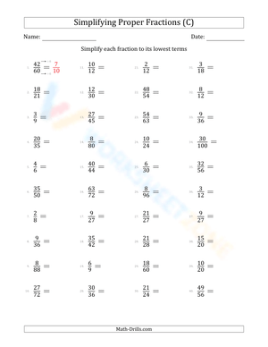 Simplify fractions (easy) (3)