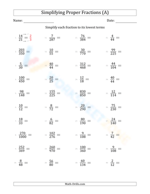 Simplify fractions (hard) (1)