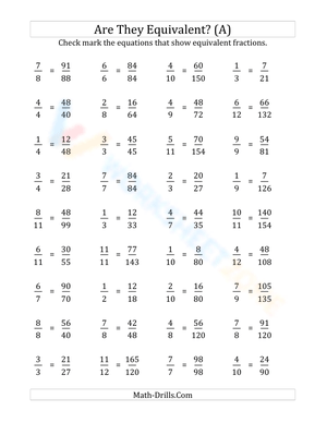 Fractions equivalent test (11)