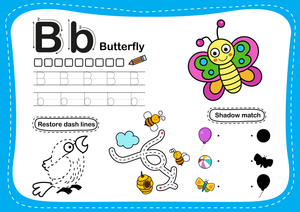 Kindergarten Letter B — Printable No-Prep Worksheet