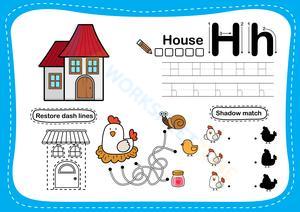 Alphabet Tracing - Letter H