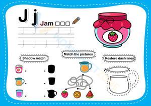Alphabet Tracing - Letter J
