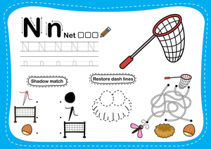 Letter N Tracing Printable | Kindergarten ELA