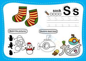 Alphabet Tracing - Letter S