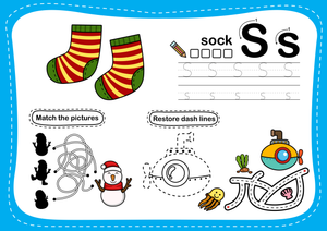 Letter S Alphabet Tracing Worksheet | Essential Grade K
