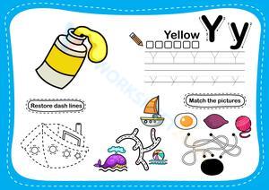 Alphabet Tracing - Letter Y