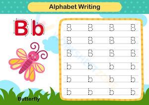 Alphabet Writing Practice for Letter B
