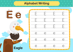 Printable Letter E Tracing Worksheet | Grade K ELA