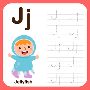 Alphabet Writing Worksheet – Letter J Practice