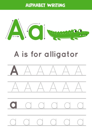 Letter A Writing Worksheet | Essential Kindergarten Ready