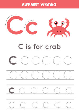Grade K Letter C — Printable No-Prep Worksheet