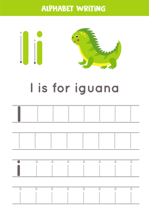 Letter I Writing Practice | Grade K Essential Worksheet