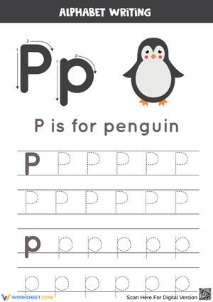 P is for Penguin Alphabet Activity 