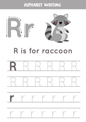 Letter R Handwriting for Preschoolers