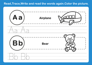 Printable Letters A & B Tracing Worksheet | Grade K