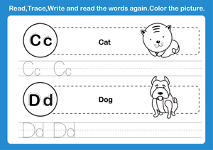 Letters C & D Worksheet | Grade K Essential Printable